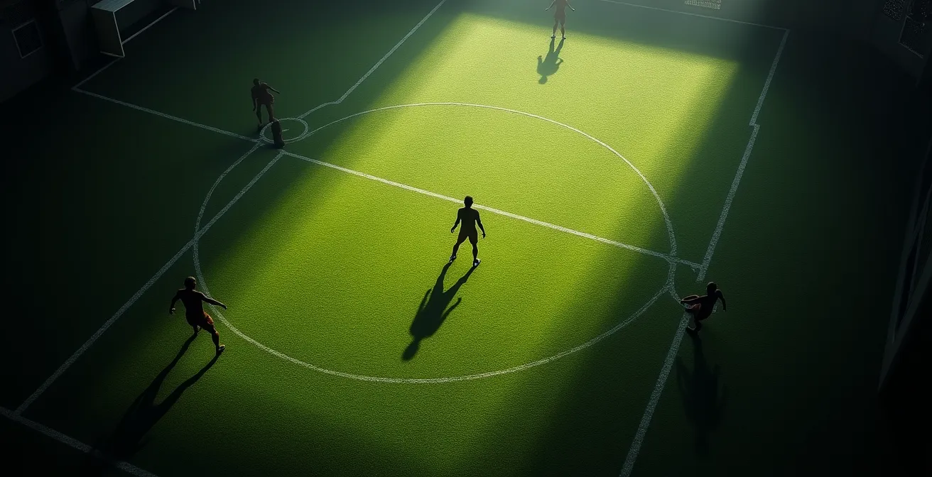 Defender tracking marker while scanning in penalty area