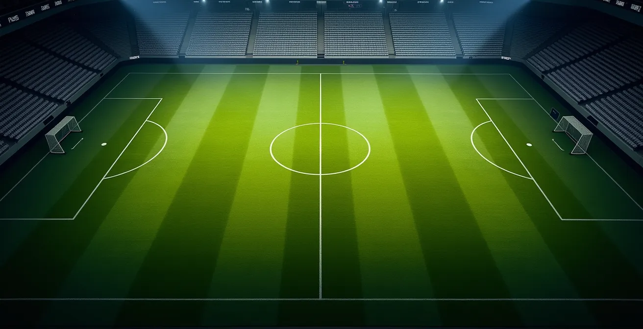Football pitch divided into PPDA calculation zones