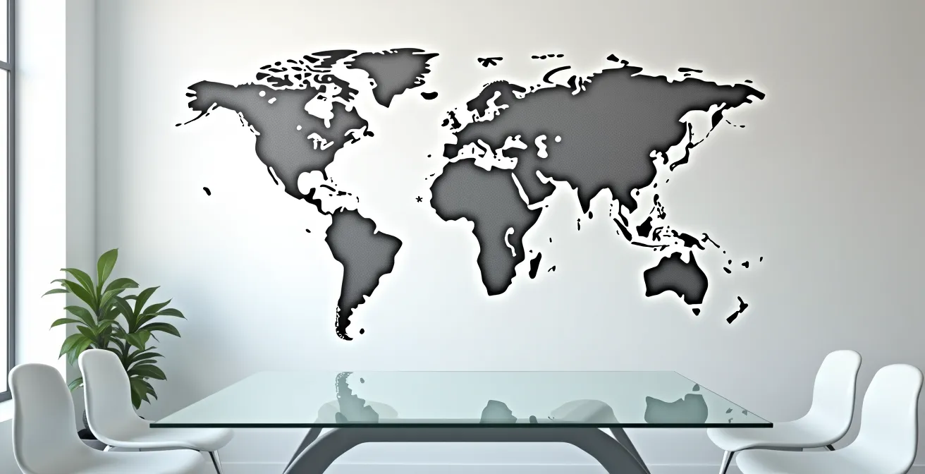 World map showing broadcasting revenue flows from different regions to football leagues