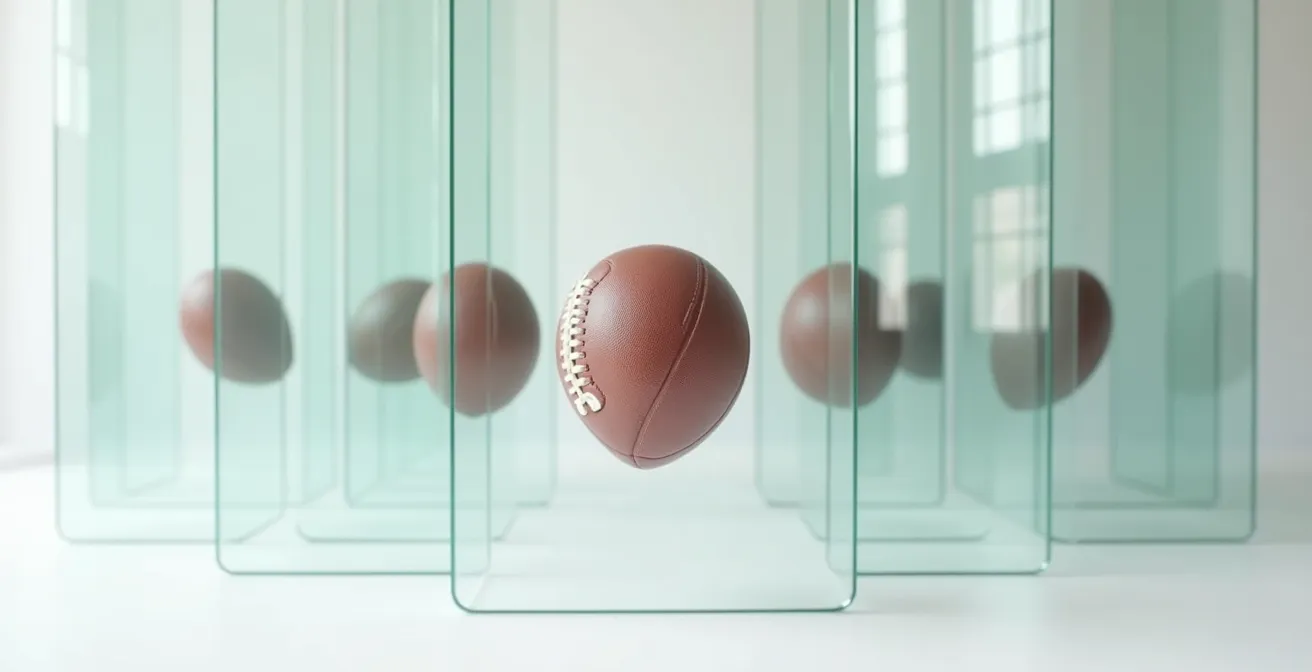 Abstract representation of multiple camera angles and perspectives in VAR decision-making process